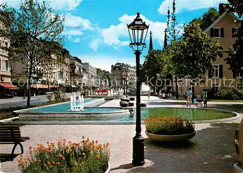 AK / Ansichtskarte Baden Baden Augustaplatz Wasserspiele Kat. Baden Baden