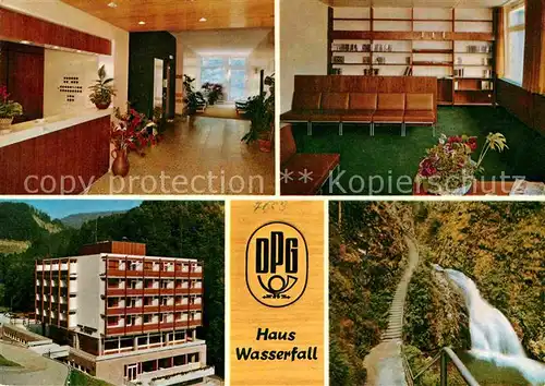 AK / Ansichtskarte Oppenau Schulungs und Erholungsheim der Deutschen Postgewerkschaft Haus Wasserfall Lierbach Kat. Oppenau Schwarzwald