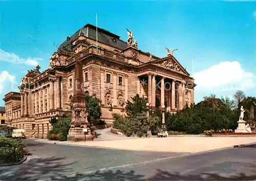 AK / Ansichtskarte Wiesbaden Staatstheater Denkmal Kat. Wiesbaden