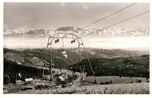 AK / Ansichtskarte Sessellift Hotel Feldbergerhof Feldberg Schwarzwald  Kat. Bahnen