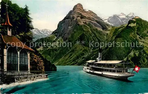 AK / Ansichtskarte Dampfer Seitenrad Tellskapelle Gitschen Urirotstock Kat. Schiffe