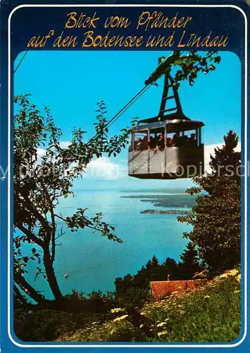 AK / Ansichtskarte Seilbahn Pfaender Bodensee Lindau  Kat. Bahnen