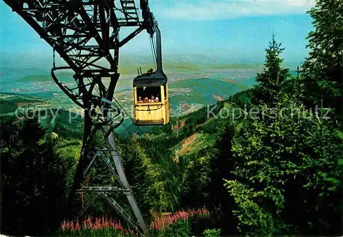 AK / Ansichtskarte Seilbahn Schauinsland Freiburg im Breisgau  Kat. Bahnen