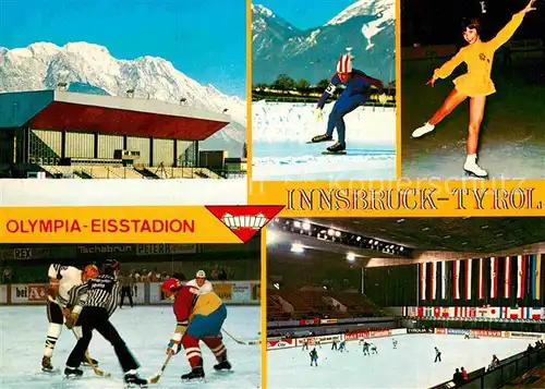 AK / Ansichtskarte Stadion Olympia Eisstadion Innsbruck Olympische Winterspiele  Kat. Sport