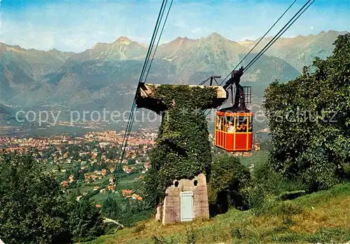 AK / Ansichtskarte Seilbahn Haflinger Meran Avelengo Merano  Kat. Bahnen