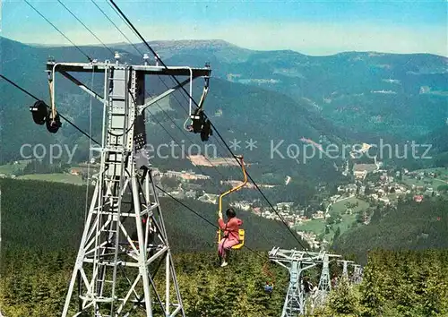 AK / Ansichtskarte Sessellift Krkonose Spindlerov Mlyn Lanovka na Plan  Kat. Bahnen