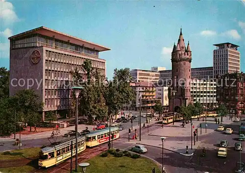 AK / Ansichtskarte Strassenbahn Frankfurt am Main Eschenheimer Tor  Kat. Strassenbahn