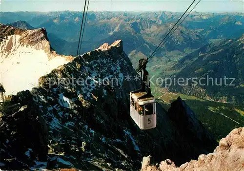 AK / Ansichtskarte Seilbahn Zugspitzbahn  Kat. Bahnen