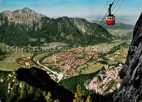 AK / Ansichtskarte Seilbahn Predigtstuhl Bad Reichenhall Hochstaufen Zwiesel  Kat. Bahnen