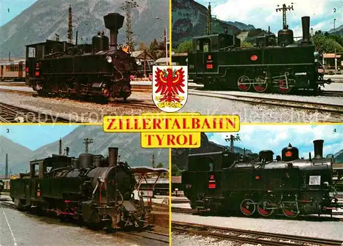 AK / Ansichtskarte Lokomotive Zillertalbahn Tirol Castle Caereinion Gerlos Kat. Eisenbahn