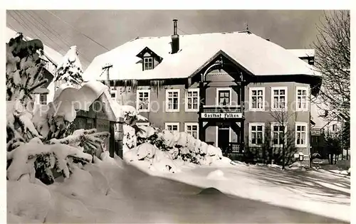 AK / Ansichtskarte Schoenwald Schwarzwald Gasthaus Pension Zum Falken Winter Kat. Schoenwald im Schwarzwald