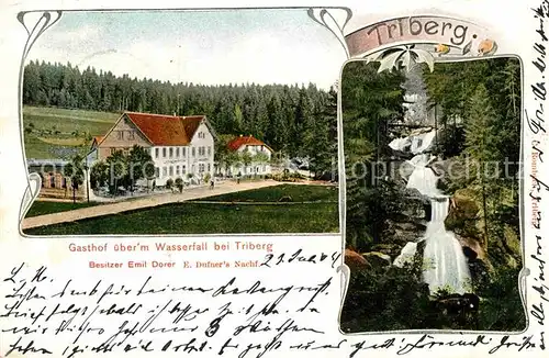 AK / Ansichtskarte Triberg Schwarzwald Gasthaus Wasserfall Kat. Triberg im Schwarzwald