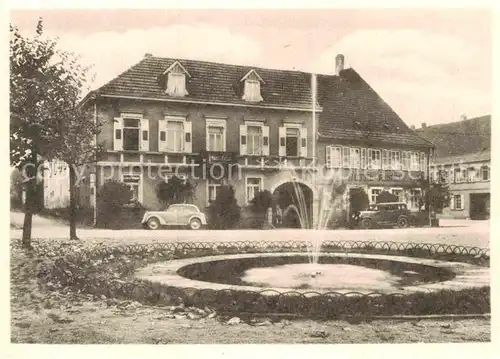 AK / Ansichtskarte Bergzabern Bad Hotel Roessel Brunnen Kat. Bad Bergzabern