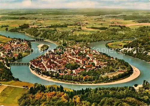 AK / Ansichtskarte Wasserburg Inn Fliegeraufnahme Kat. Wasserburg a.Inn