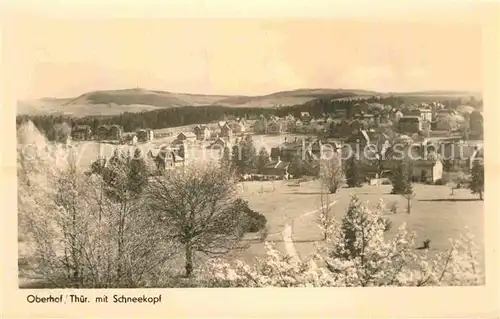 AK / Ansichtskarte Oberhof Thueringen Panorama mit Schneekopf Kat. Oberhof Thueringen