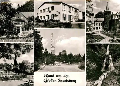 AK / Ansichtskarte Grosser Inselsberg Tabarz Massemuehle Fischbach FDGB Erholungsheim Friedrichroda Schloss Brotterode Platz der Jugend Trusetaler Wasserfall Kat. Brotterode