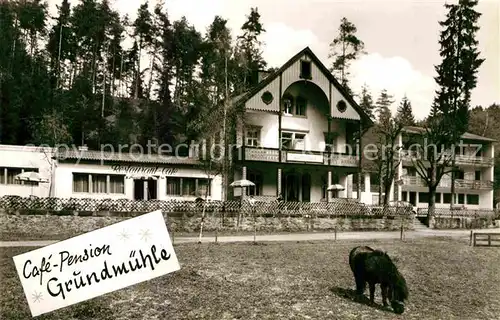 AK / Ansichtskarte Marktschorgast Pension Gasthof Cafe Grundmuehle Kat. Marktschorgast