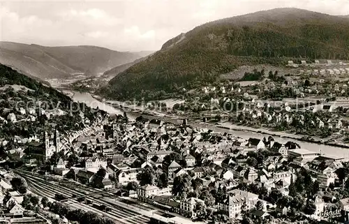 AK / Ansichtskarte Eberbach Neckar Fliegeraufnahme Kat. Eberbach