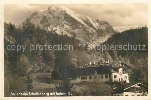 AK / Ansichtskarte Schellenberg Marktschellenberg Ferienheim Hoher Goell