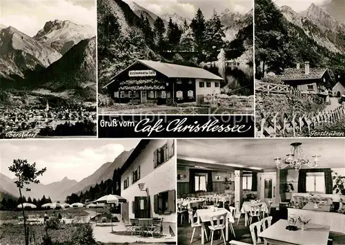 AK / Ansichtskarte Oberstdorf Cafe Christlessee Gerstruben  Kat. Oberstdorf