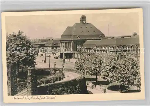 AK / Ansichtskarte Dortmund Hauptbahnhof mit Freistuhl Kat. Dortmund