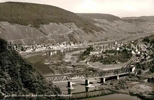 AK / Ansichtskarte Alf Bullay Mosel Blick vom Berghotel Marienburg