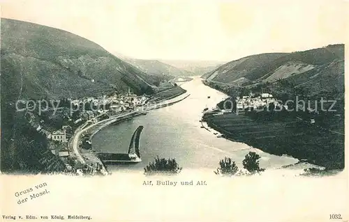 AK / Ansichtskarte Alf Bullay Mosel Panorama