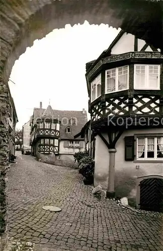 AK / Ansichtskarte Enkirch Mosel Fachwerkhaus Gasse Kat. Enkirch