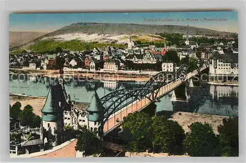 AK / Ansichtskarte Traben Trarbach mit Moselbruecke Kat. Traben Trarbach