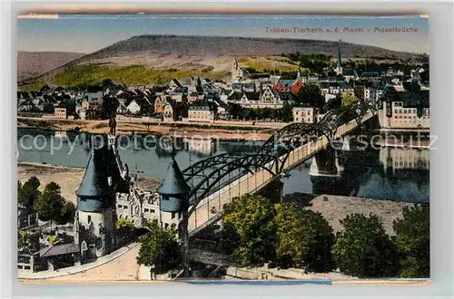 AK / Ansichtskarte Traben Trarbach mit Moselbruecke Kat. Traben Trarbach