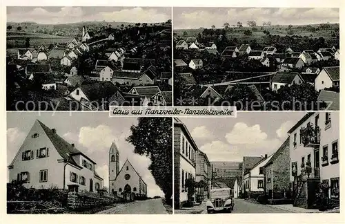 AK / Ansichtskarte Nanzdiezweiler Nanzweiler Kirche Strassenansicht Kat. Nanzdietschweiler