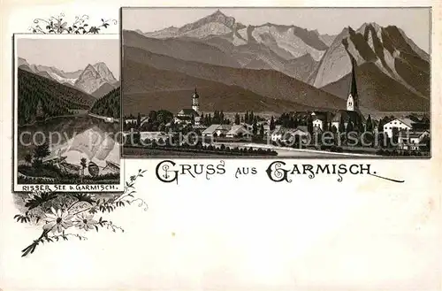 AK / Ansichtskarte Garmisch Partenkirchen Rissersee  Kat. Garmisch Partenkirchen