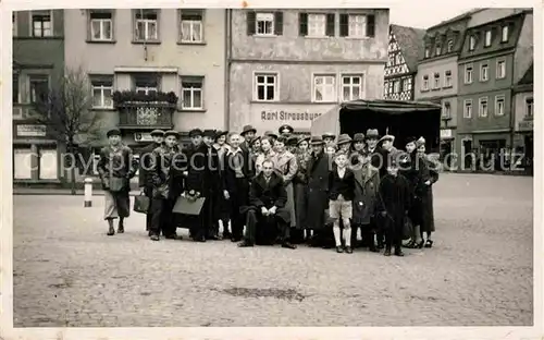 AK / Ansichtskarte Poessneck Gruppenfoto Kat. Poessneck