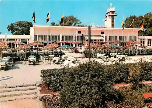 AK / Ansichtskarte Essen Ruhr Grugapark Hauptgaststaette Grosser Blumenhof Terrasse Kat. Essen