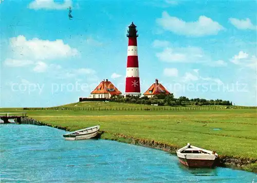 AK / Ansichtskarte Westerhever Leuchtturm Nordseehalbinsel Eiderstedt Kat. Westerhever