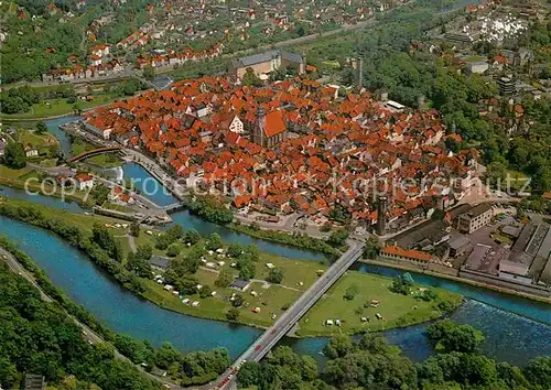 AK / Ansichtskarte Hann. Muenden Fliegeraufnahme Kat. Hann. Muenden