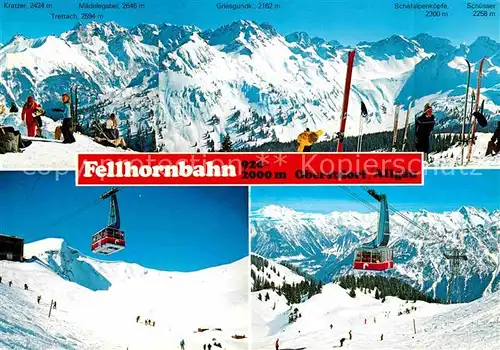 AK / Ansichtskarte Seilbahn Fellhorn Oberstdorf  Kat. Bahnen