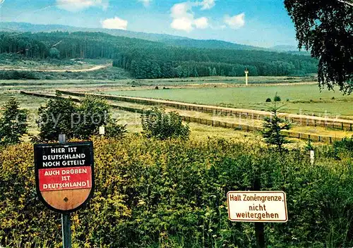 AK / Ansichtskarte Grenze Douane Zoll Zonengrenze Harz  Kat. Zoll