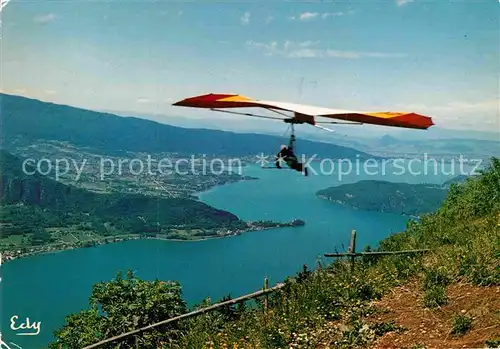 AK / Ansichtskarte Drachenflug Lac d Annency Col de la Forclaz  Kat. Flug