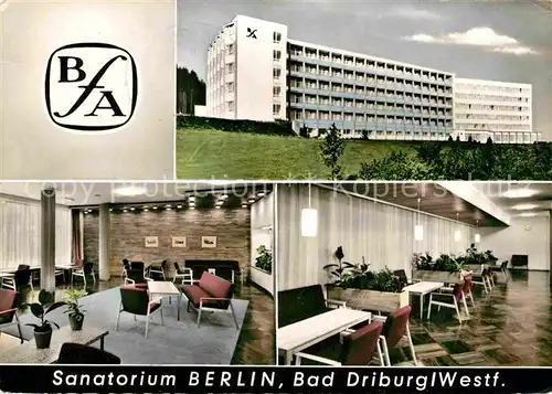 AK / Ansichtskarte Bad Driburg Sanatorium Berlin Kat. Bad Driburg