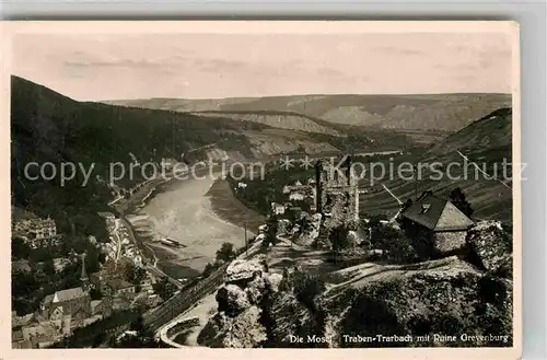 AK / Ansichtskarte Traben Trarbach Panorama mit Ruine Grevenburg Kat. Traben Trarbach