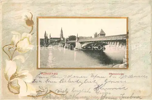 AK / Ansichtskarte Konstanz Bodensee Rheinbruecke  Kat. Konstanz