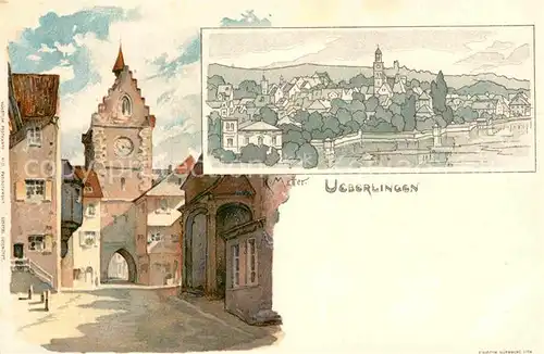 AK / Ansichtskarte ueberlingen Bodensee Tor Kuenstlerkarte K. Mutter  Kat. ueberlingen