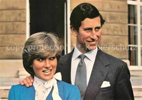 AK / Ansichtskarte Adel England Prince of Wales Lady Diana Spencer  Kat. Koenigshaeuser