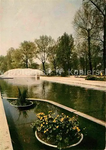 AK / Ansichtskarte Bundesgartenschau Koeln Wasserbecken Blumenhof  Kat. Expositions