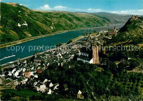 AK / Ansichtskarte Oberwesel Rhein Fliegeraufnahme Kat. Oberwesel am Rhein