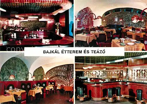 AK / Ansichtskarte Budapest Restauran Bajkal Gastraeume Bar Kat. Budapest