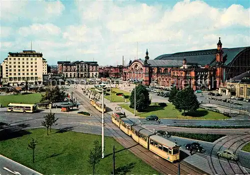 AK / Ansichtskarte Strassenbahn Bremen Hauptbahnhof  Kat. Strassenbahn