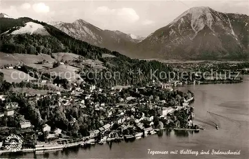 AK / Ansichtskarte Tegernsee Wallberg Bodenschneid Fliegeraufnahme Kat. Tegernsee