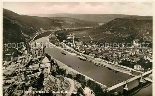 AK / Ansichtskarte Traben Trarbach Fliegeraufnahme Ruine Gr?finburg Kat. Traben Trarbach